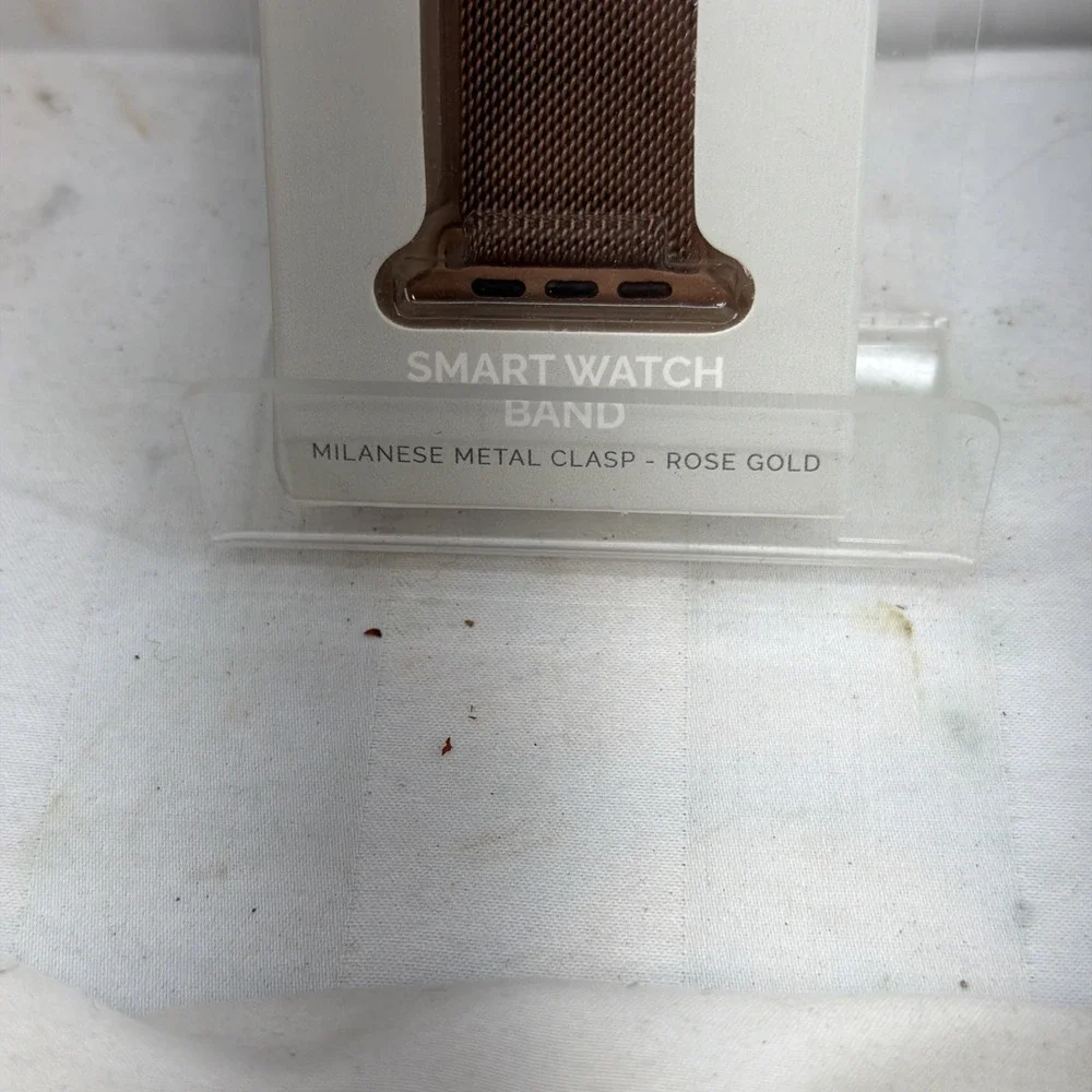 Platinum‎ Magnetic Steel Mesh Band for Apple Watch (38/40/41mm) - Rose Gold